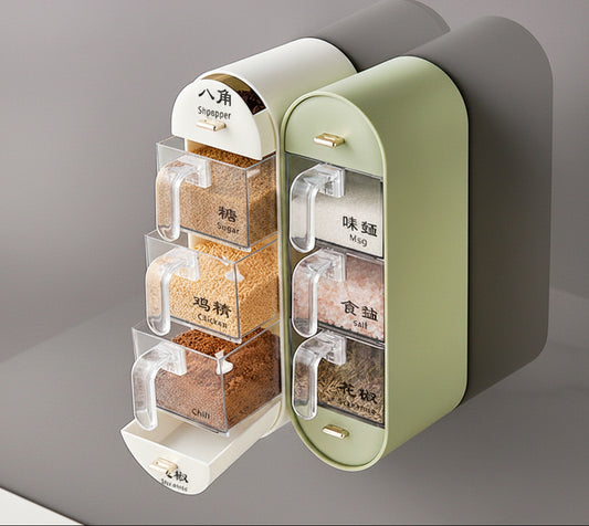 5 Grid Seasoning Storage Rack