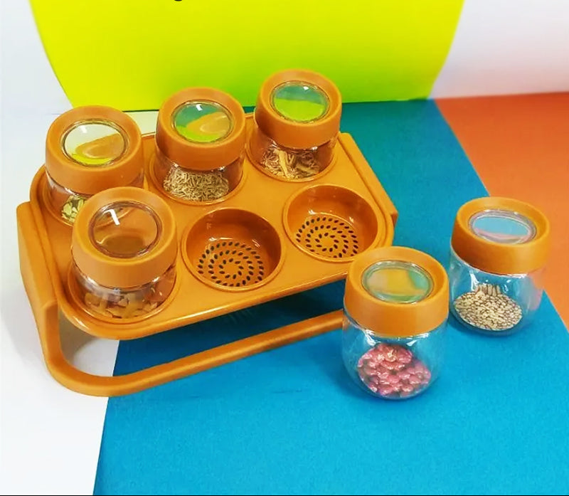 6 Pcs Masala Rack With Spoons