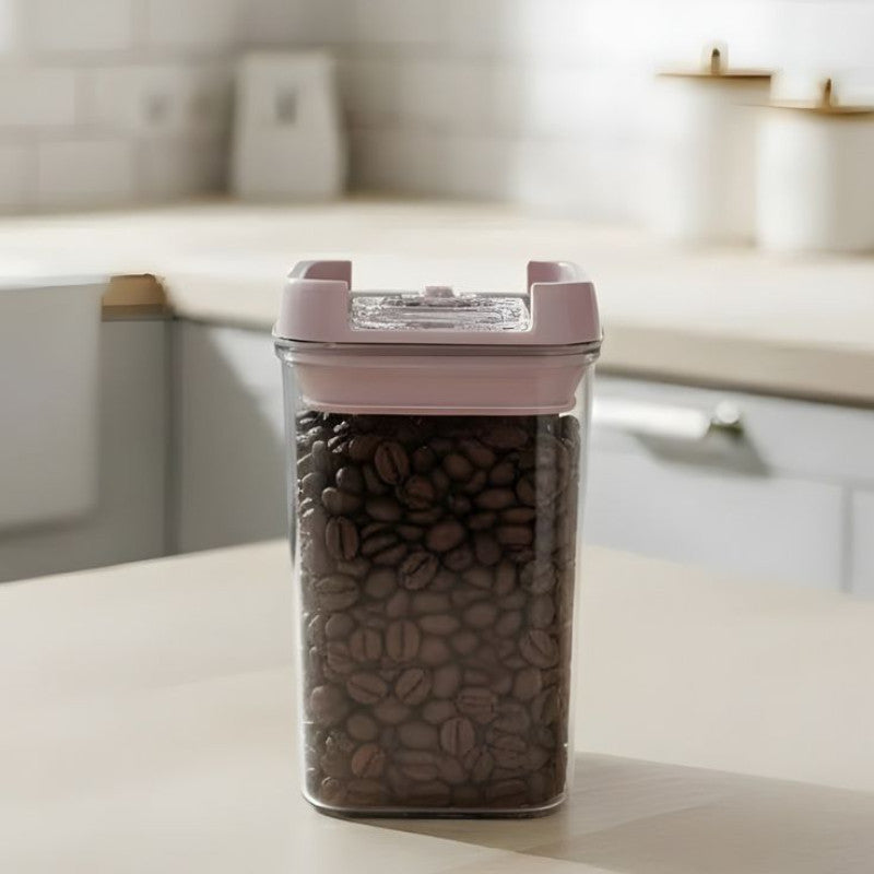 Airtight 400 ML Plastic Square Jar For Multi Use