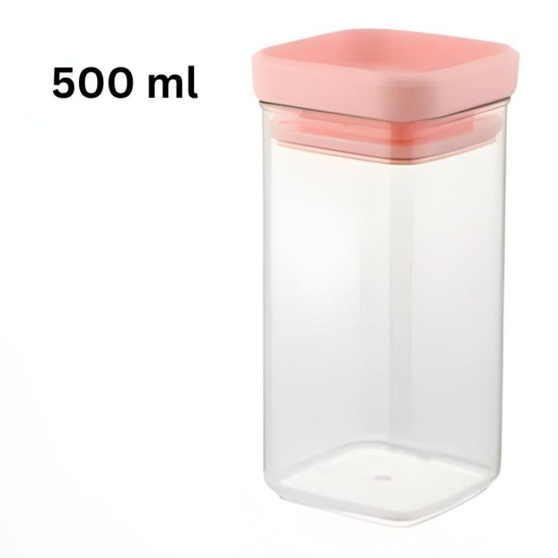 Airtight 500 ML Clear Stackable Jar